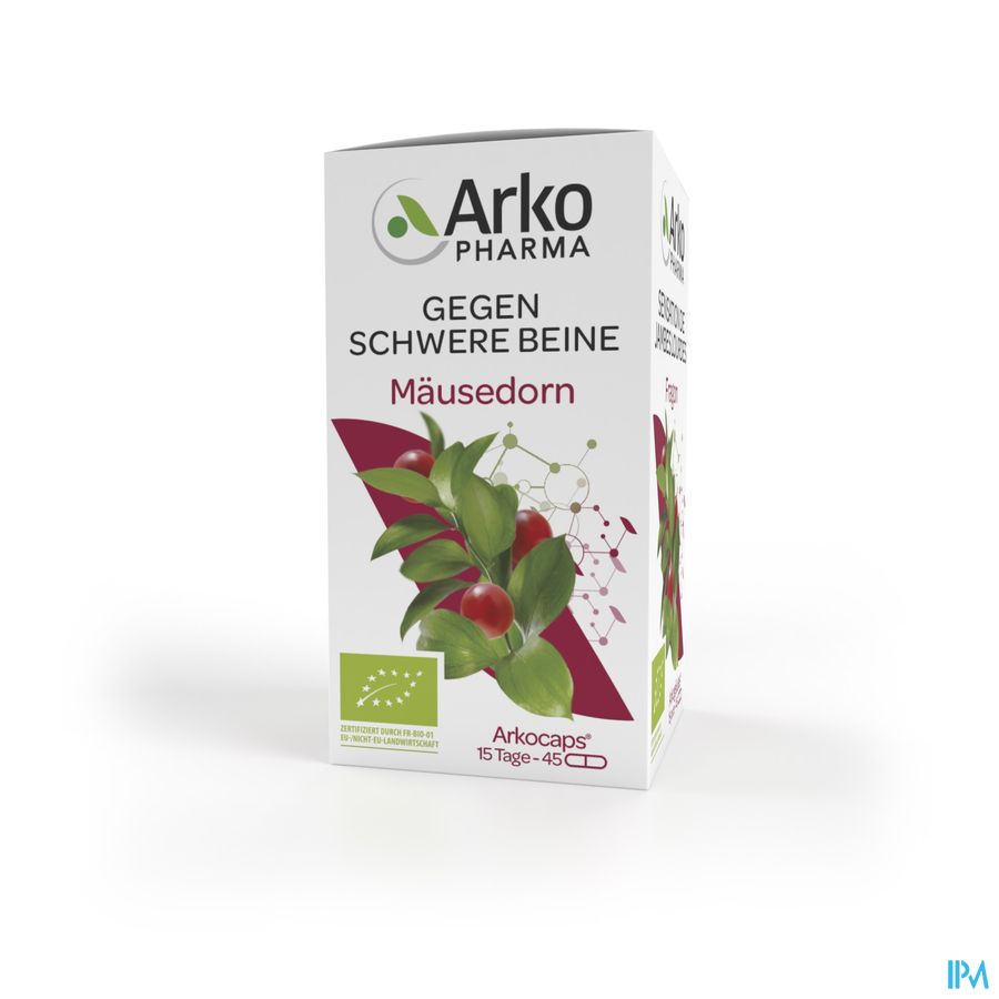 Arkopharma Arkogélules Fragon Bio Sensation de jambes lourdes 45 Gélules