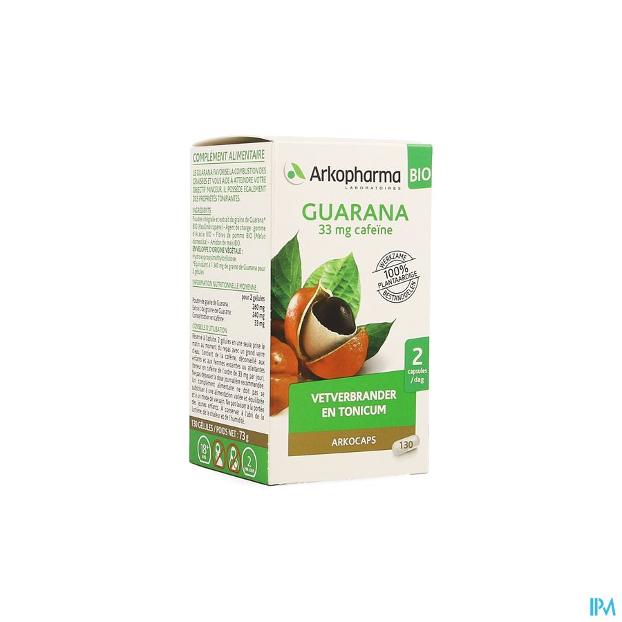 Arkogelules Guarana Bio Caps 130