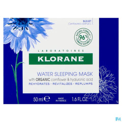 Klorane - Bain d’Hydratation Nuit au Bleuet BIO et acide hyaluronique - Visage et yeux