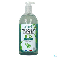 Mkl Gel Douche Bio Aloe Vera Fl Pompe 1l