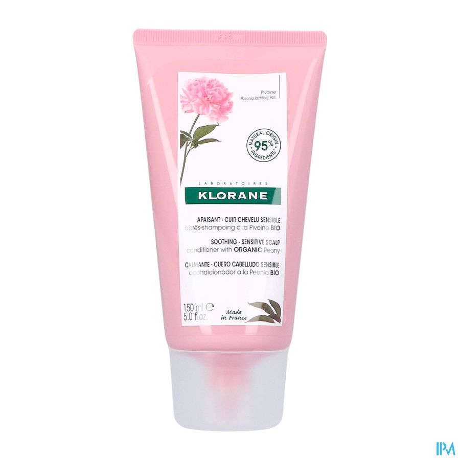 Klorane - Après-shampoing à la Pivoine BIO - Apaisant - Cuir chevelu sensible
