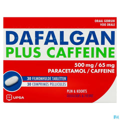 Dafalgan Plus Cafeine 500mg/65mg Comp Pell 30