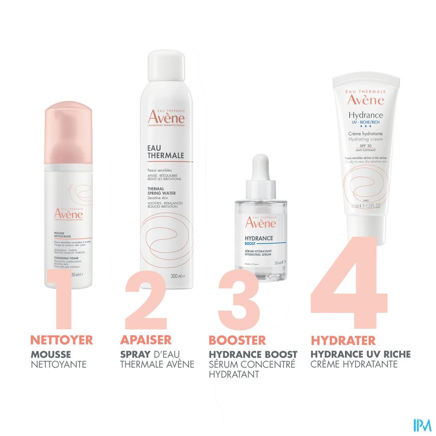 Eau Thermale Avène HYDRANCE UV RICHE Crème hydratante - Peaux sensibles sèches à très sèches