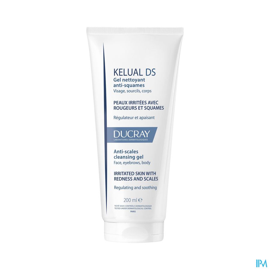 Ducray KELUAL DS Gel nettoyant Anti-squames Visage et corps - Peaux irritées