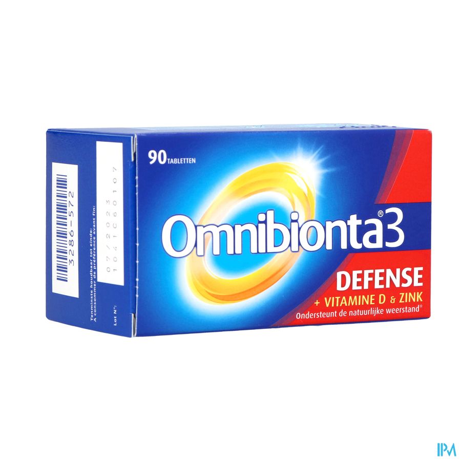 Omnibionta3 Defense Multivitamines Immunité (90 comprimés)