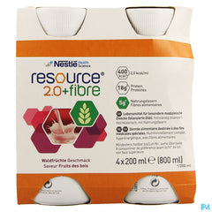Resource 2.0 Fibre Fruit De Bois 4x200ml 12100791