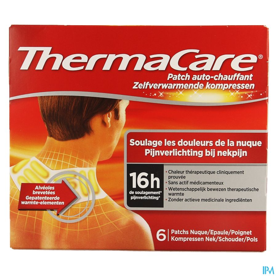 Thermacare Patch Auto-chauffant Nuque-Epaule-Poignet Douleur 6 pièces