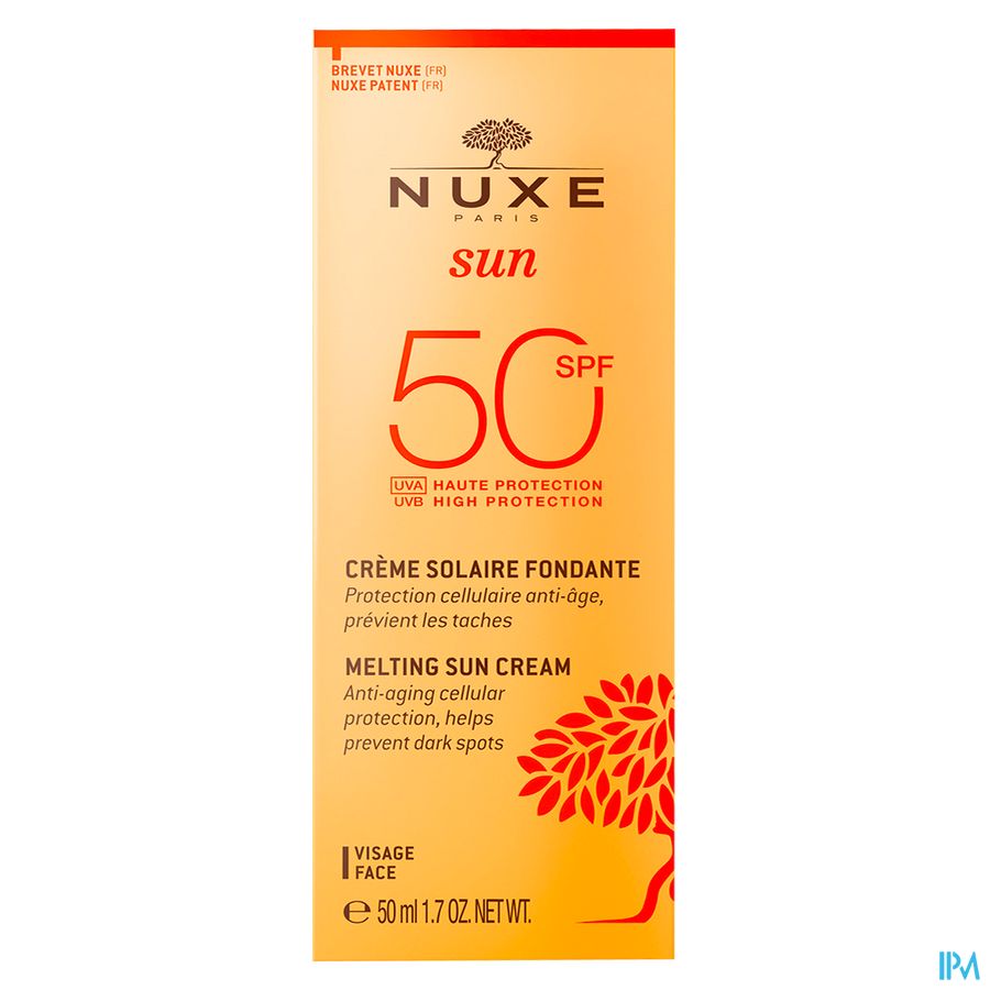 Nuxe Sun Cr Fondant Haute Prot. Visage Ip50 50ml