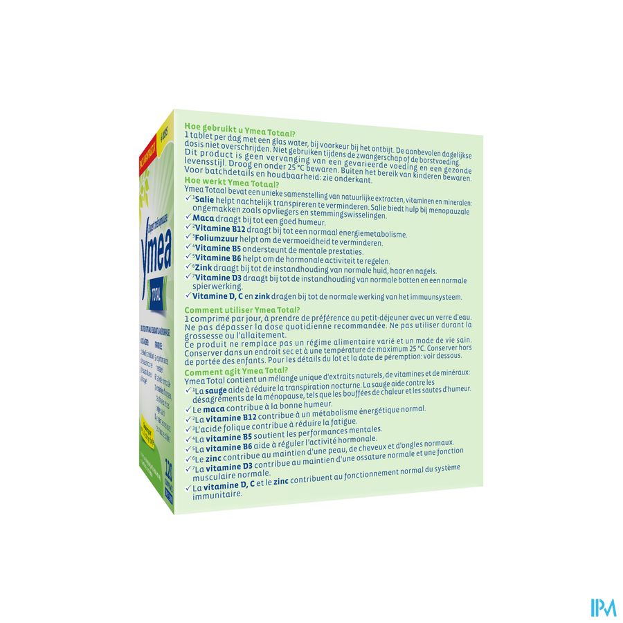 Ymea® Total 120 P. - Ménopause - Contre Bouffées De Chaleur & Fatigue