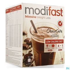 Modifast Intensive Choco Flavoured Milkshake 8x55g