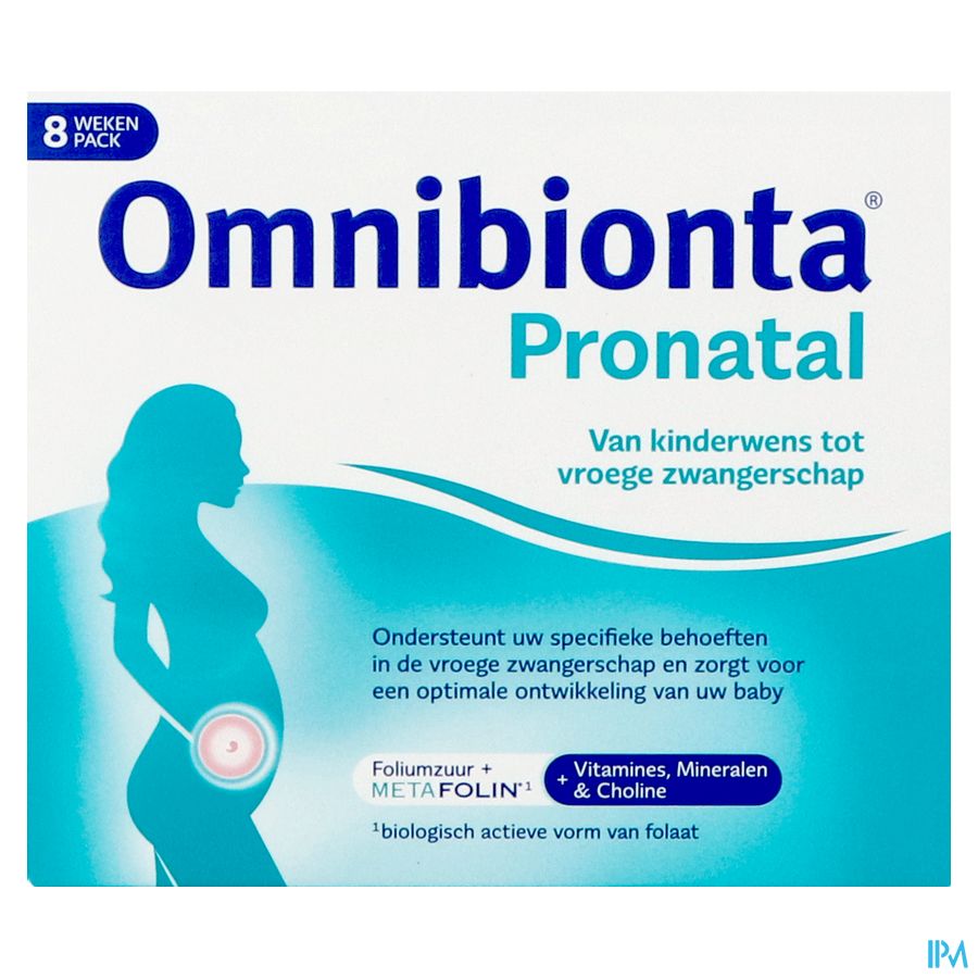 Omnibionta Pronatal: Désir et Début de Grossesse - 8 semaines (56 comprimés )