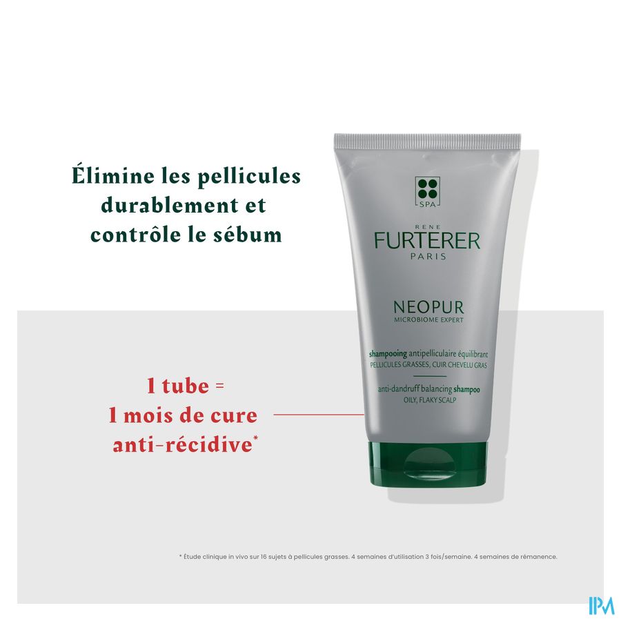 René Furterer Shampooing antipelliculaire pellicules grasse, cuir chevelu gras - Shampoing anti pelliculaire - NEOPUR MICROBIOME EXPERT