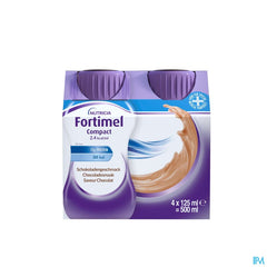 Fortimel Compact 2.4kcal Arôme Chocolat Complément Nutritionnel Dénutrition Bouteilles 4x125ml