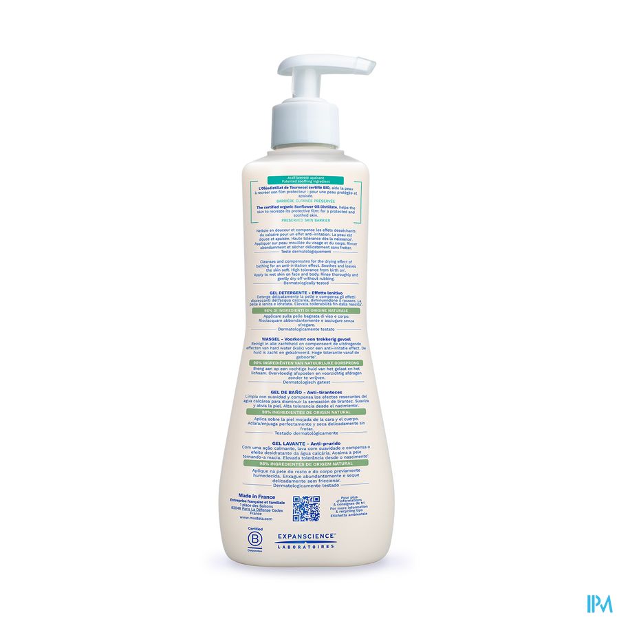 Mustela stelatopia® gel lavant 500 ml