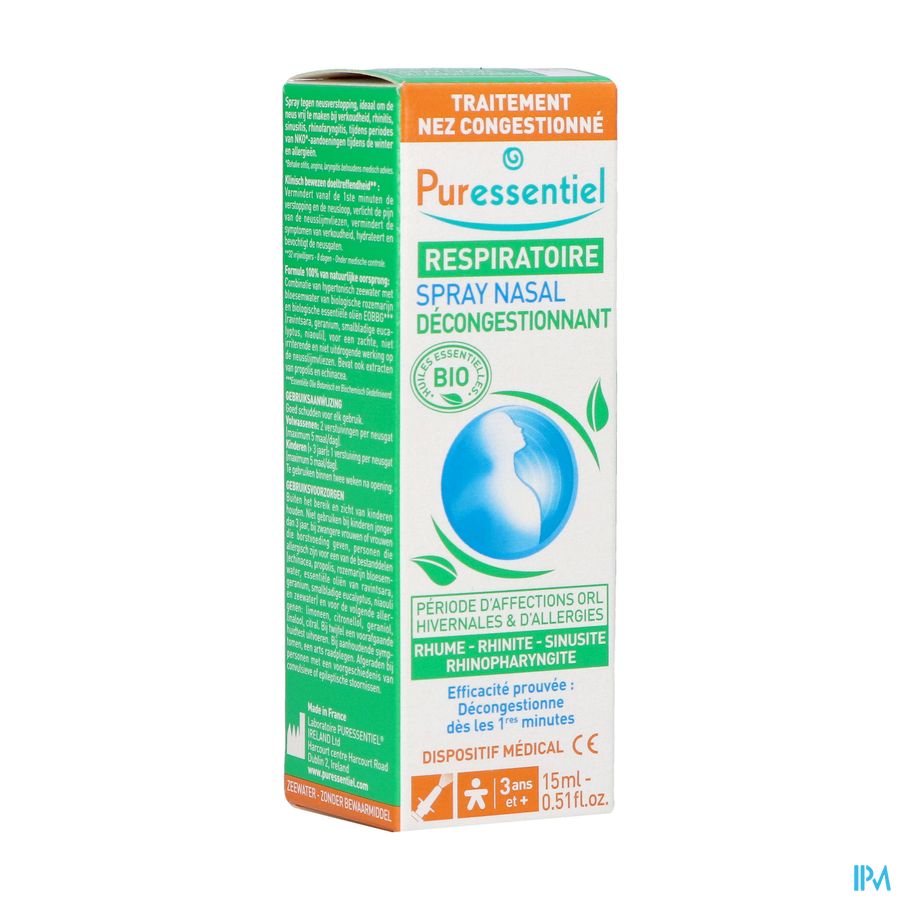 Puressentiel Respiratoire Spray Nasal 15ml