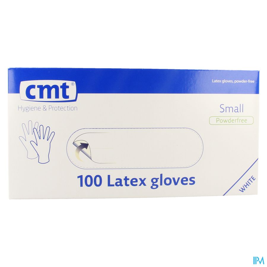 Cmt Gants Latex Blanc Pf S 100