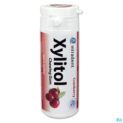Miradent Chewing Gum Xylitol Canneberge S/sucre 30
