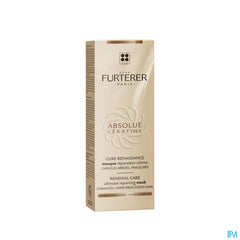 René Furterer Masque réparateur ultime - Cheveux normaux à fins  - Masque à la Kératine pour cheveux abimés - ABSOLUE KERATINE