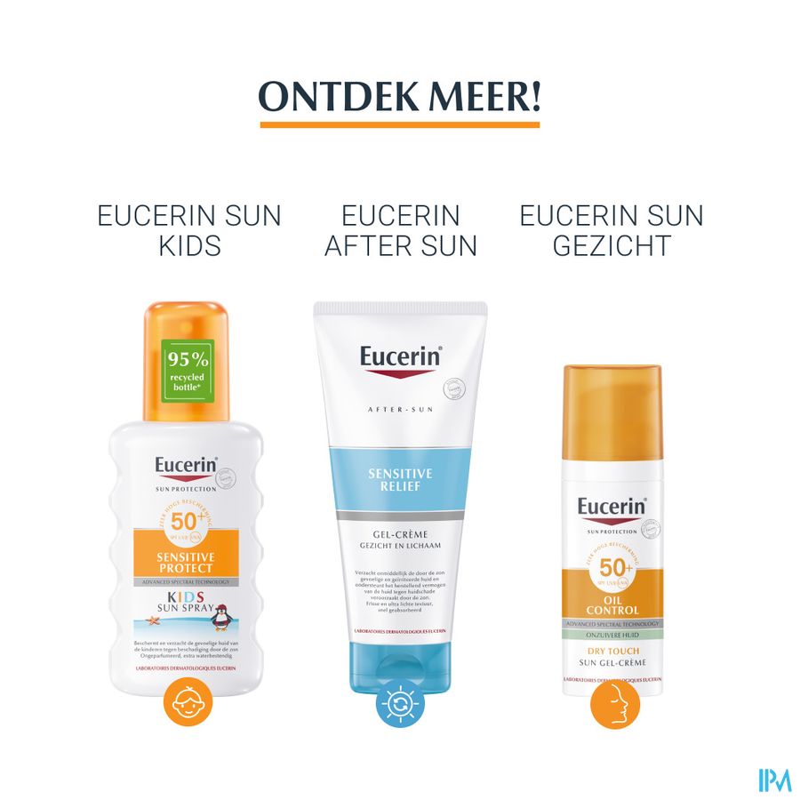 Sun Sensitive Protect SPF 50+ Toucher Sec Gel-Crème Texture Ultra-Légère Tube 200ml