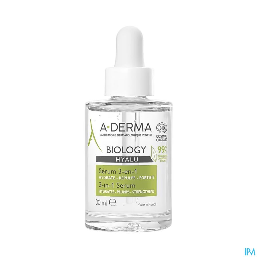 A-DERMA BIOLOGY HYALU Sérum 3-en-1  à l'Acide Hyaluronique