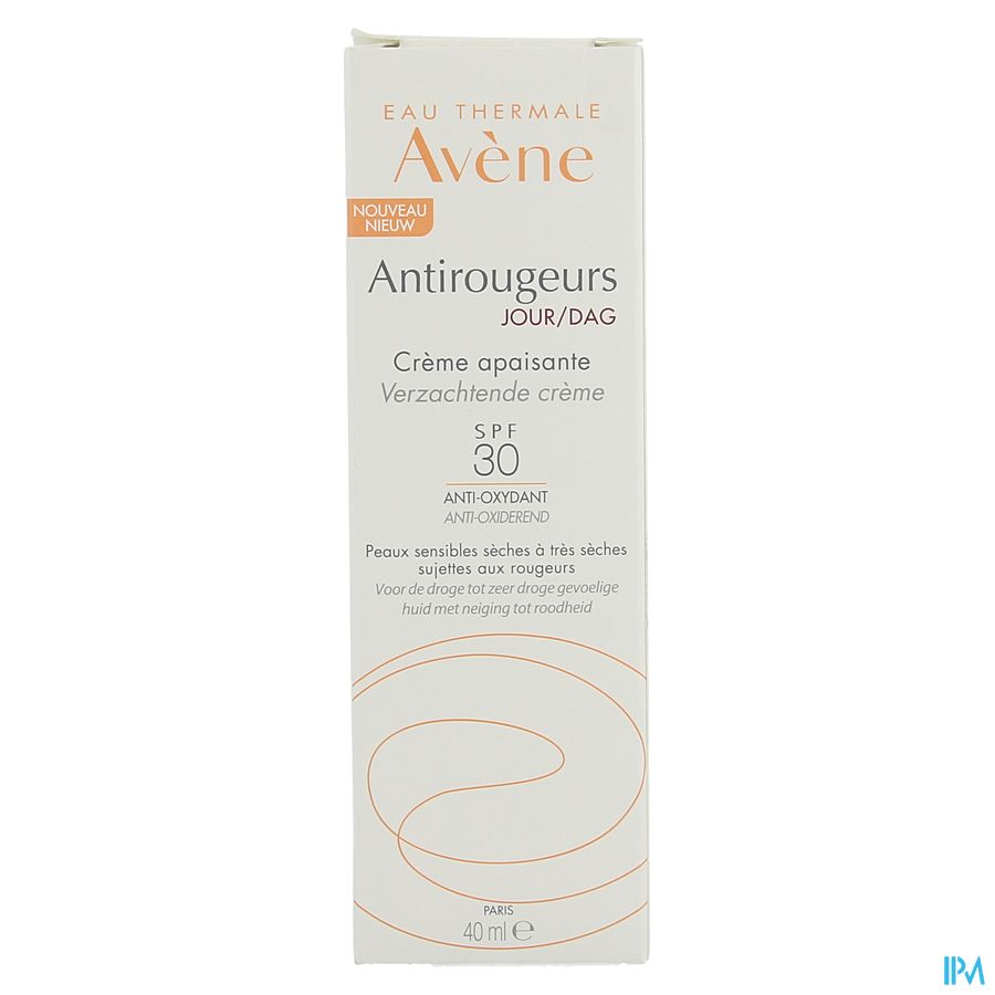 Eau Thermale Avène - Crème apaisante SPF30 Antirougeurs JOUR