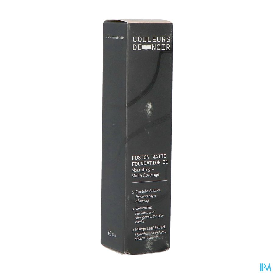 Couleurs De Noir Fus. Matte Fdt 01 C. Rose 30ml