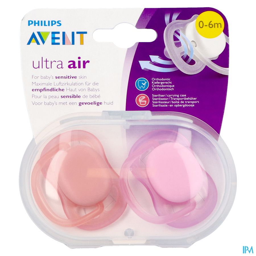 Philips Avent Sucette +0m 2 Air Mix Scf244/21
