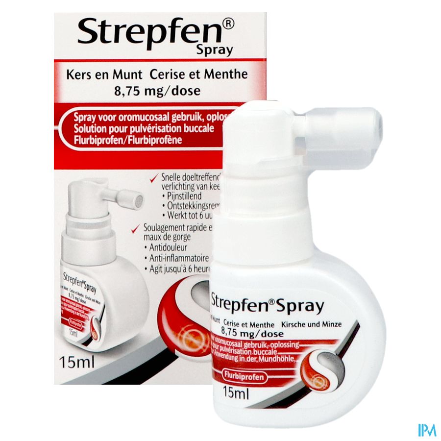 Strepfen 8,75mg Spray Sol Pulv Buccale 15ml
