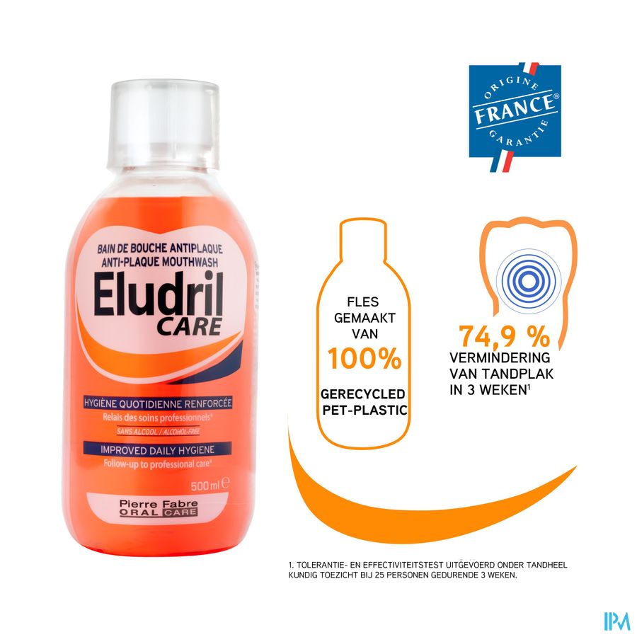 Eludril Care - bain de bouche quotidien Antiplaque