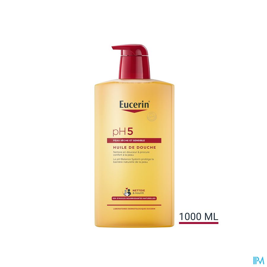 pH5 Huile de Douche Peau Sèche et Sensible avec pompe 1000ml