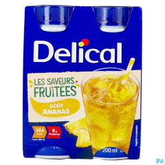 Delical Boisson Fruitee Ananas 4x200ml