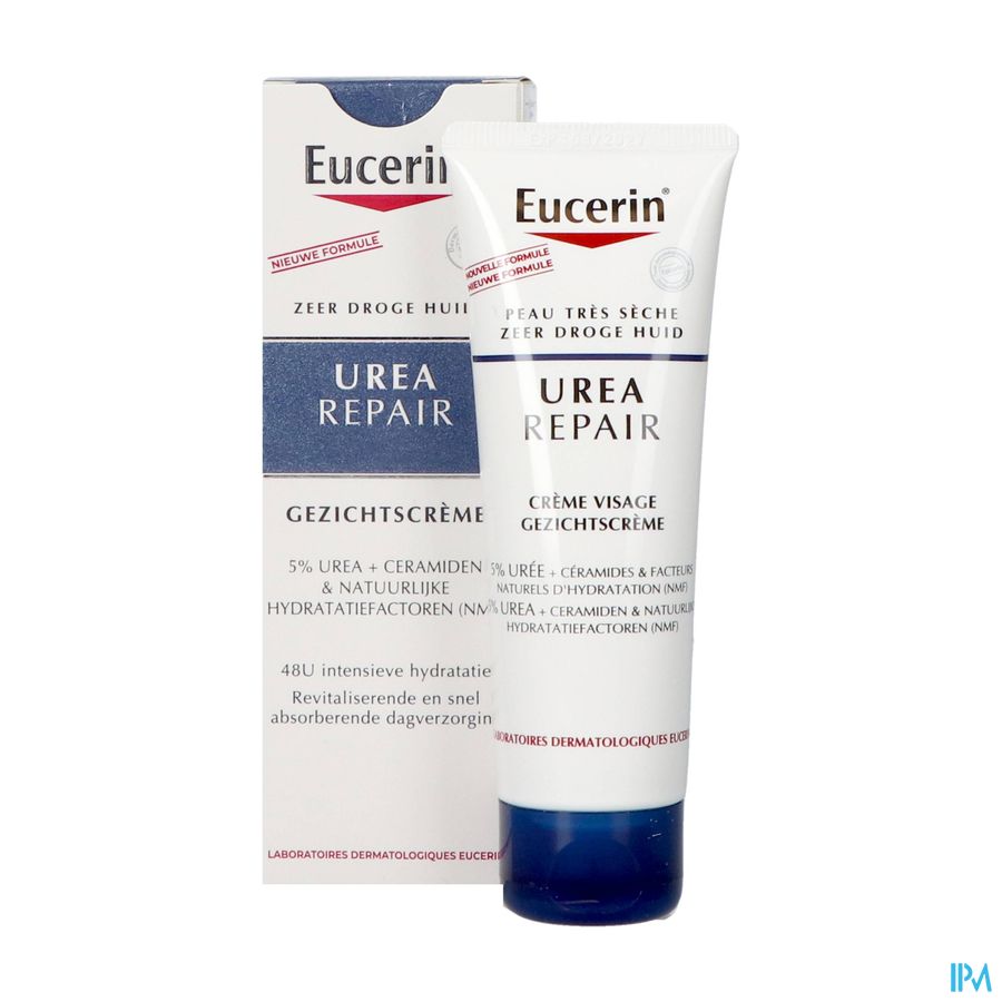 Eucerin Urearepair Cr Visage 5% Uree Tube 50ml Nf