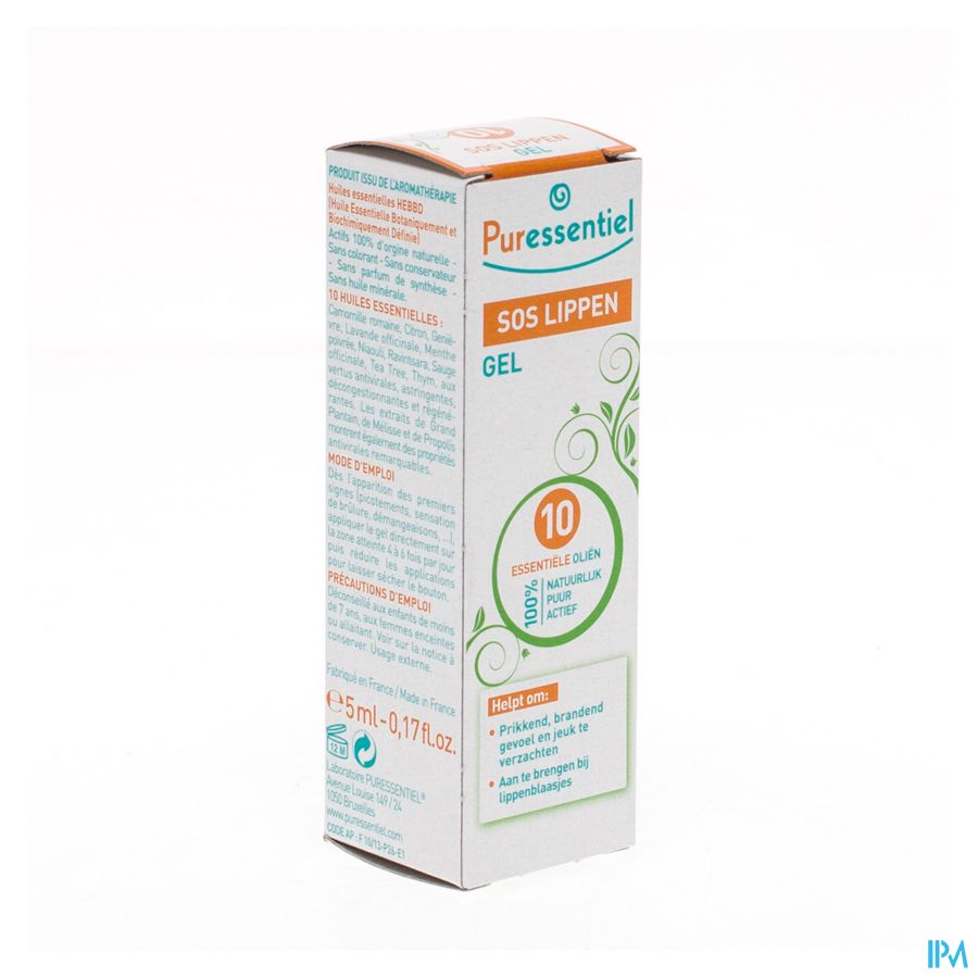 Puressentiel Sos Labial Gel 10 Hle Ess. 5ml