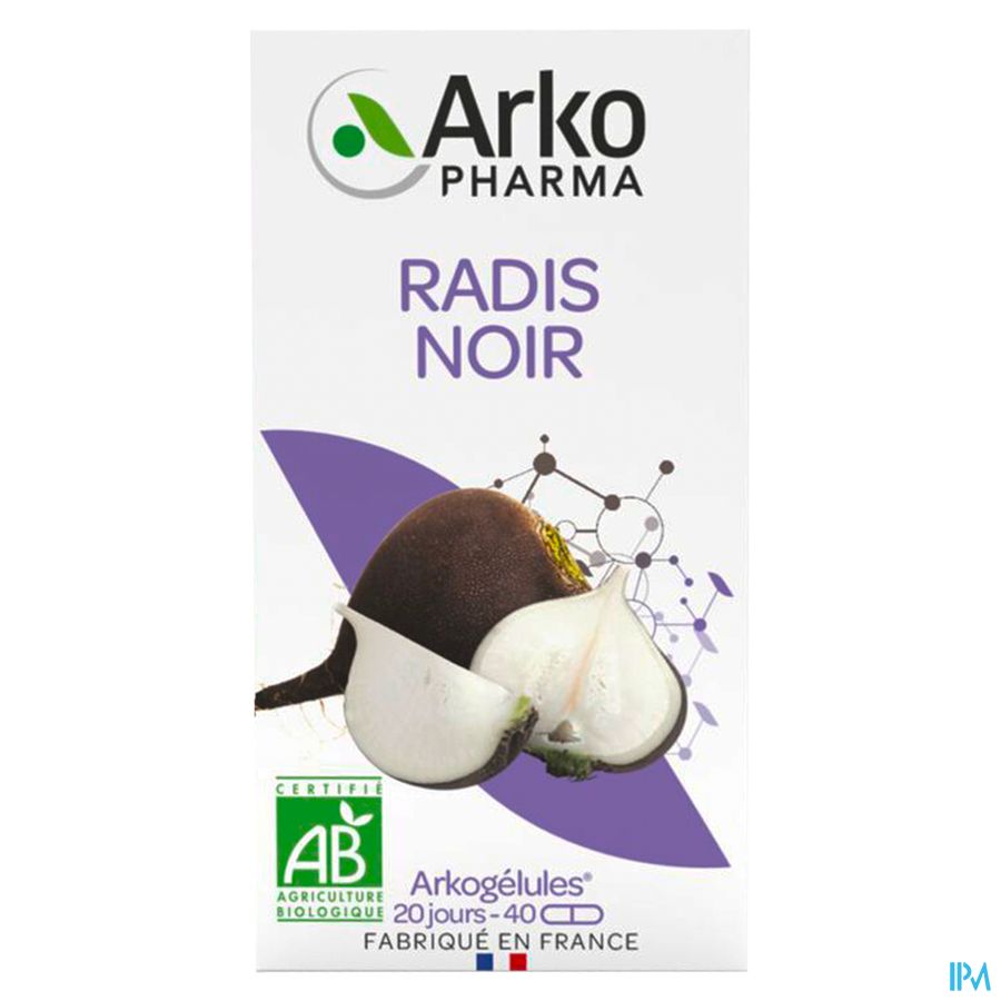 Arkogelules Radis Noir Bio Caps 40