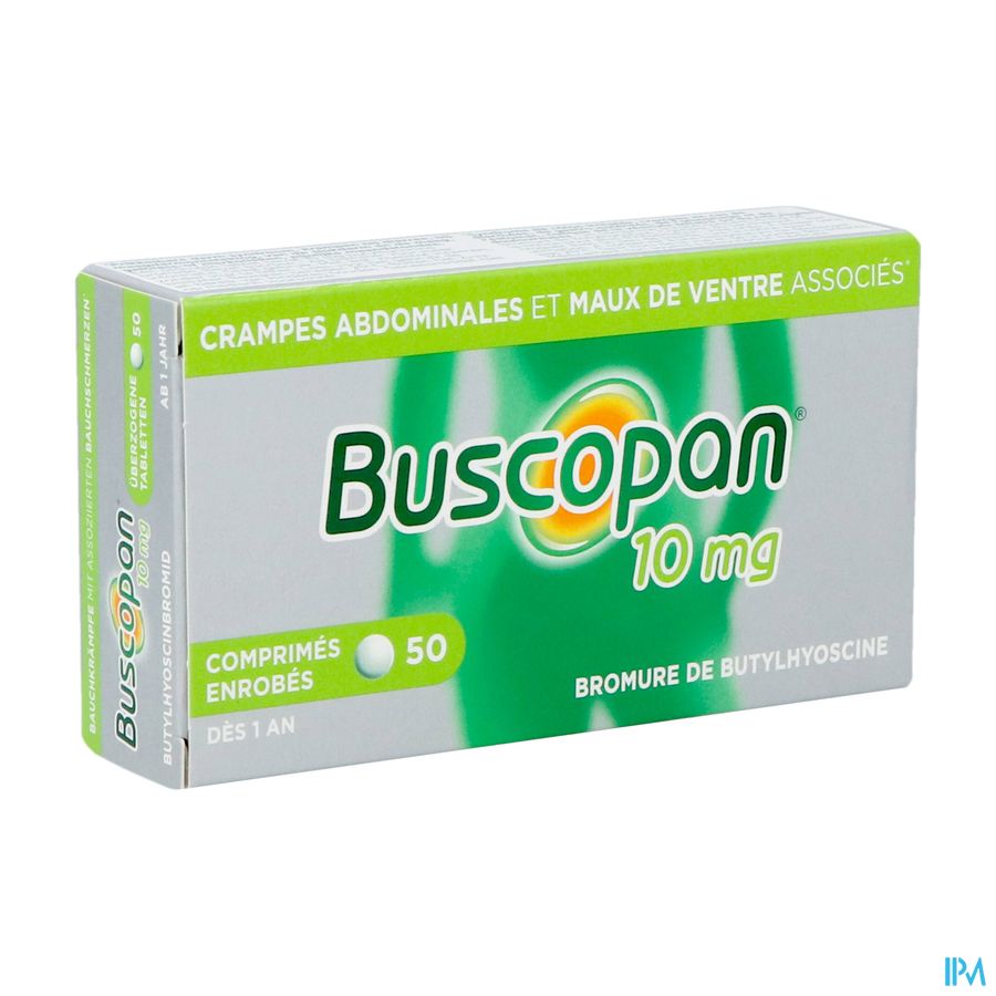 Buscopan 10mg Comp 50 - Crampes et maux de ventre