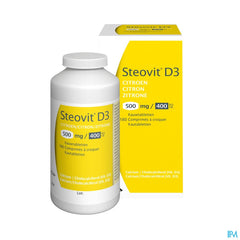 Steovit Forte Citron 500mg/400 U.I. Calcium & Vit D - 180 comprimés à croquer