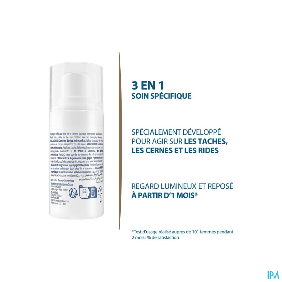 Ducray MELASCREEN Contour des yeux anti-taches anti-rides anti-cernes VITAMINE C