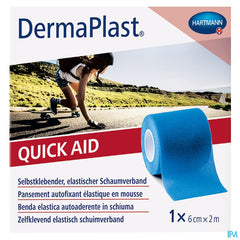 Dp Quickaid 6cm X 2m,bleu 1 P/s