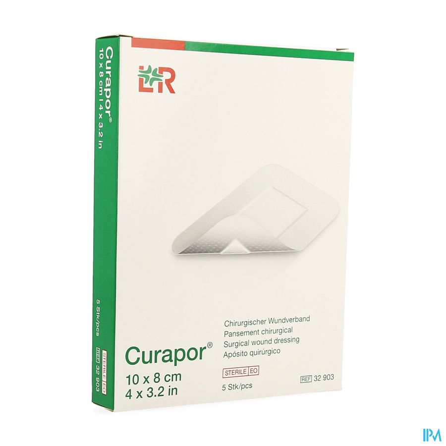 Curapor Pans Chirurg. Sterile 10cmx 8cm 5 32903