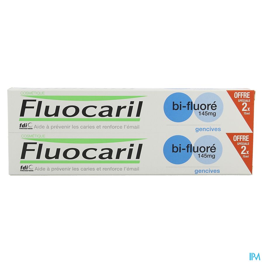 Fluocaril Dentifrice Bi-fluore 145 Gencives 2x75ml
