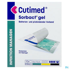 Cutimed Sorbact Gel 7,5cmx 7,5cm 10 7261100