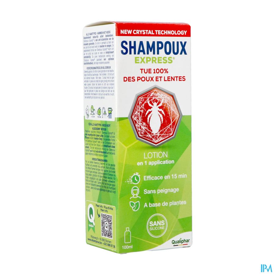 Shampoux Express anti-poux et anti-lentes lotion 100 ml