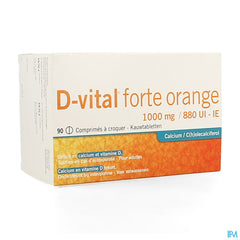 D-vital Forte Orange 1000mg/880ui Comp Croq. 90