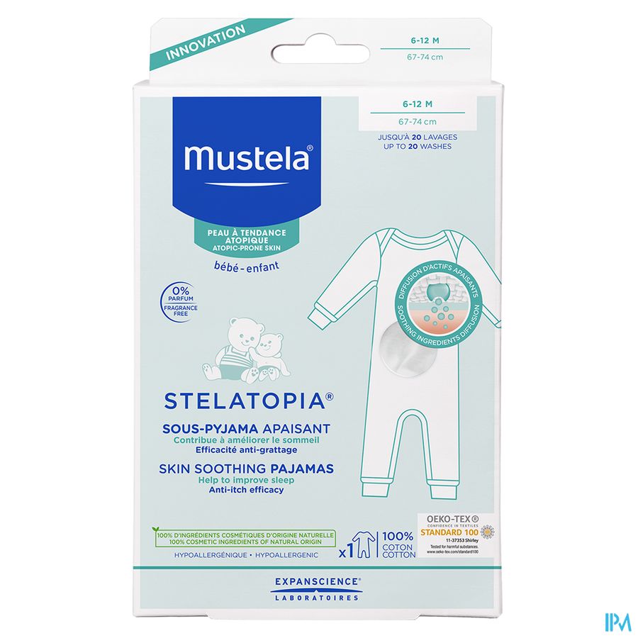 Mustela Stelatopia® sous-pyjama apaisant 6-12m