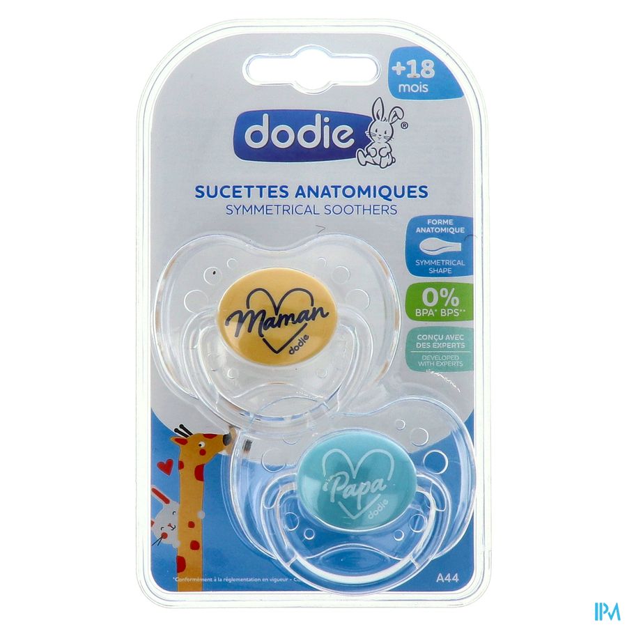 Dodie Sucette Anatomique Silic. +18m Fan A44 2
