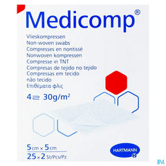Medicomp Cp Ster 4pl 5x5cm 30g 25x2
