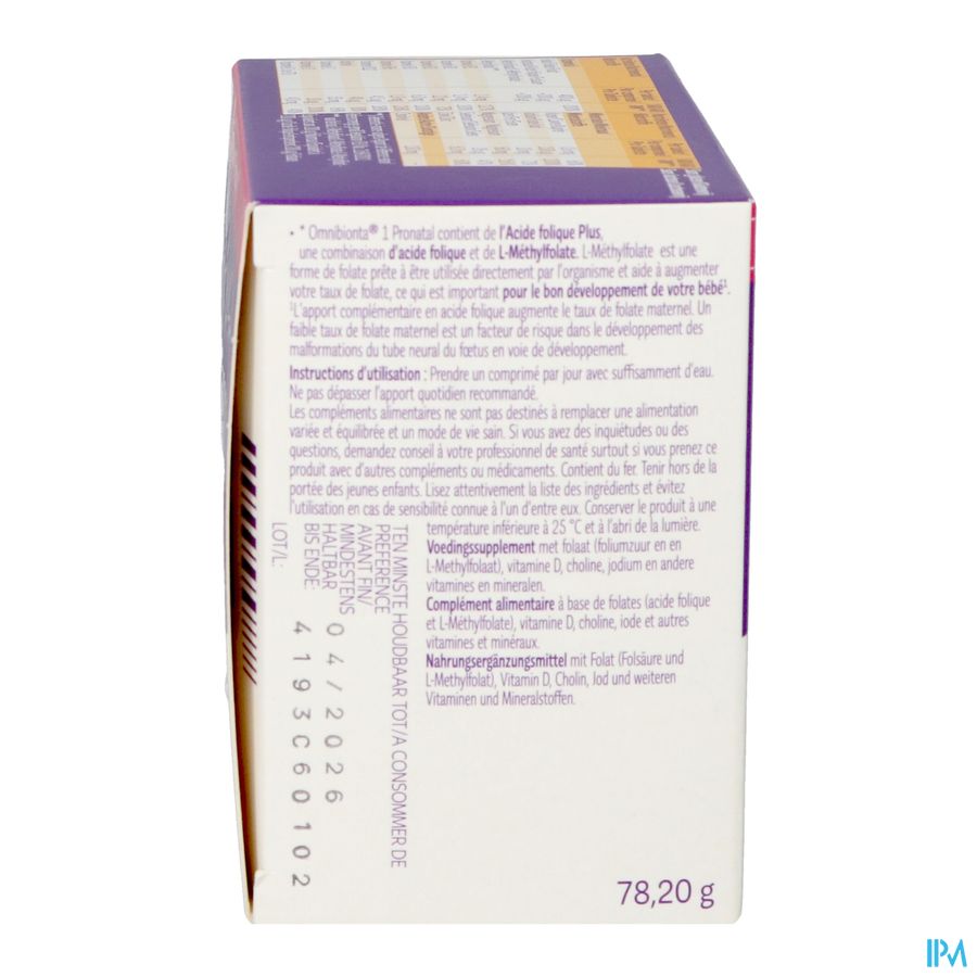 Omnibionta Pronatal 1desir Debut Gross.12sem Com84