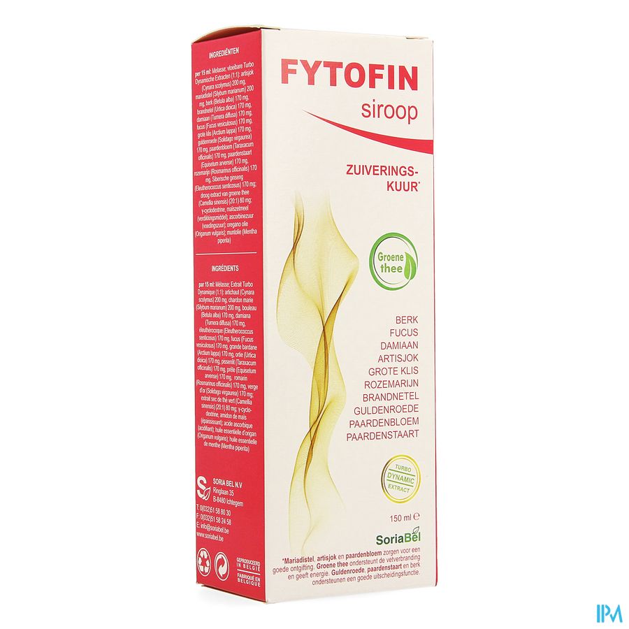 Soria Fytofin Sirop 150ml Nf Rempl.1630201