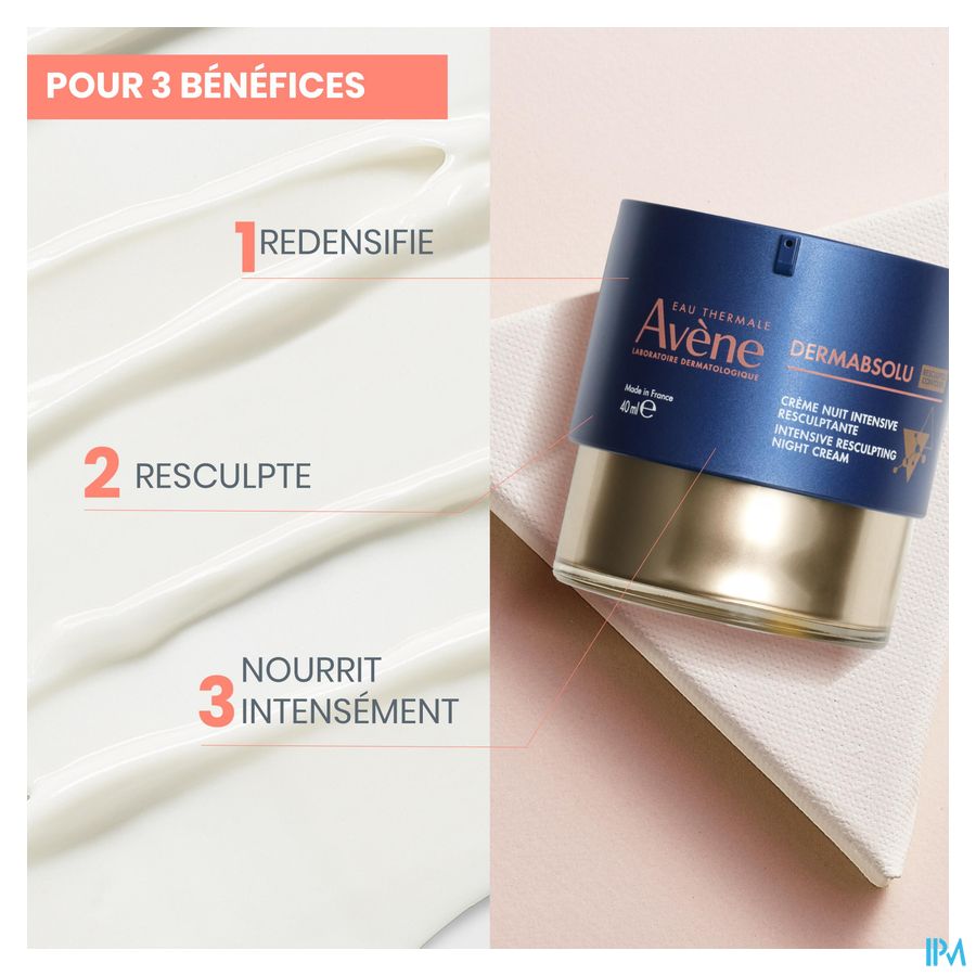 Avène Dermabsolu NUIT Crème intensive resculptante anti-âge 40ml