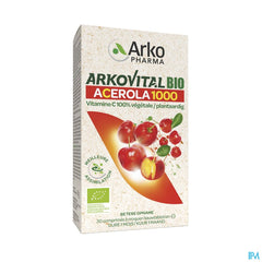 Arkopharma Arkovital Acérola 1000 Bio 30 Comprimés À Croquer